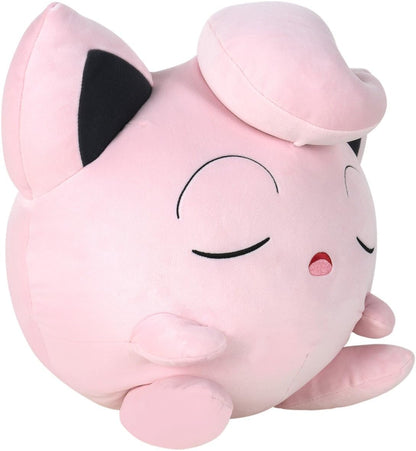 Pokémon PKW2554 - 45cm Schlafendes Plüsch - Pummeluff, offizielles Pokémon Plüsch
