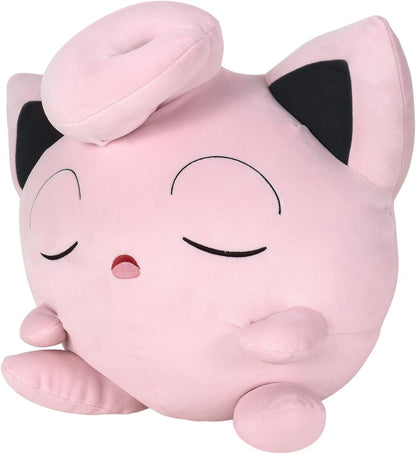 Pokémon PKW2554 - 45cm Schlafendes Plüsch - Pummeluff, offizielles Pokémon Plüsch