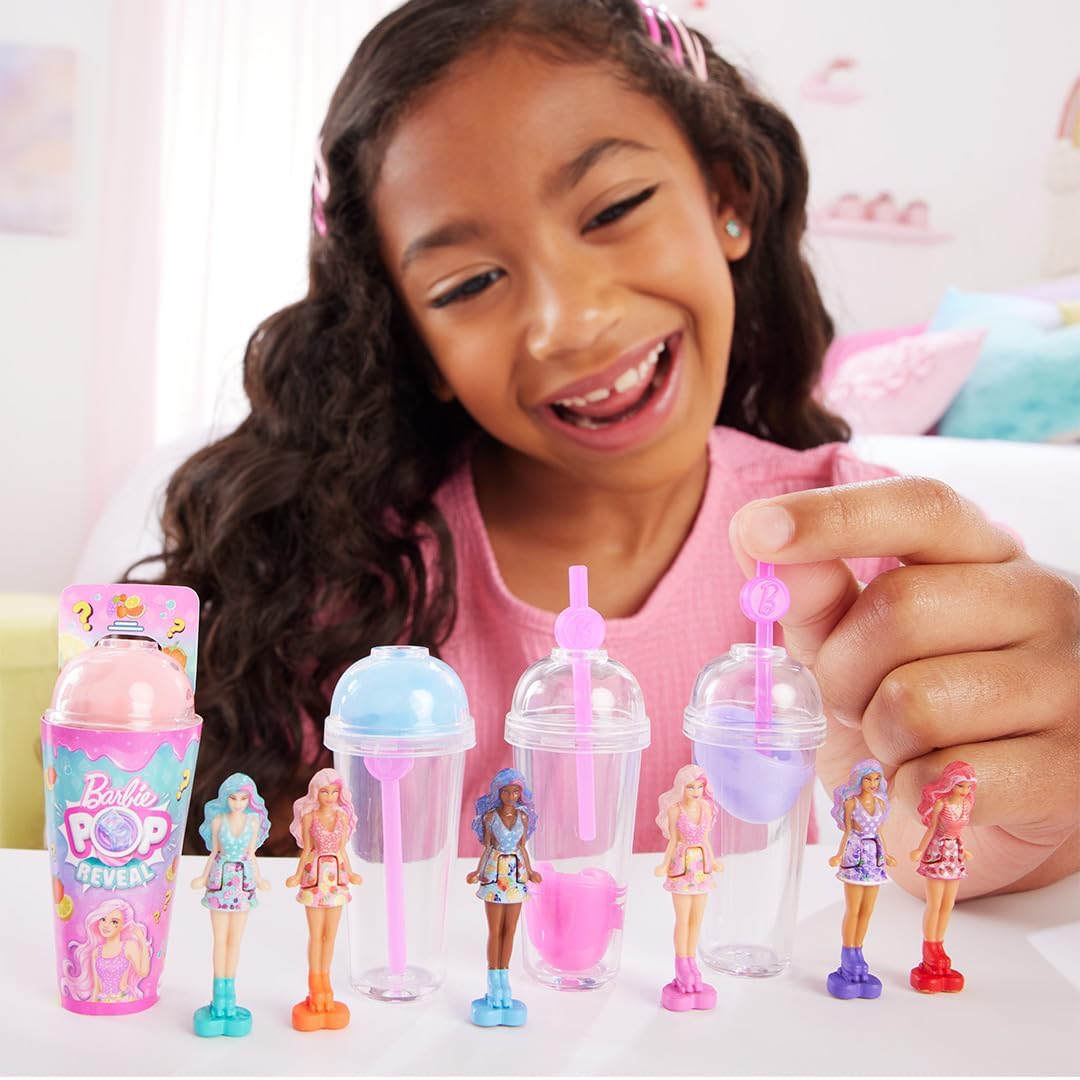 Bambole-Mini Barbieland Pop reveal,1 contenitore,1 accessorio,1 mini figure a sorpresa,Mattel-1 pezzo casuale-Eta 4+