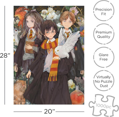 AQUARIUS Harry Potter Yume Puzzle (1000 Piece Jigsaw Puzzle) - Glare Free - Precision Fit - Virtually No Puzzle Dust - Officially Licensed Harry Potter Collectibles - 20x28 Inches