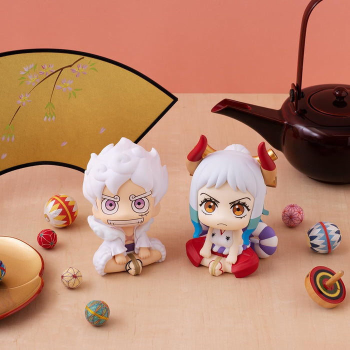 Megahouse - One Piece - Look Up - Luffy Gear Five & Yamato Figure Set W Gift