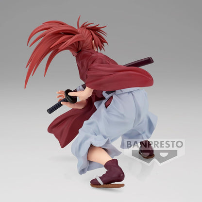 Banpresto Action Figure Kenshin Himura Rurouni Kenshin - Vibration Stars, 12 cm, multicolore, BP88968P