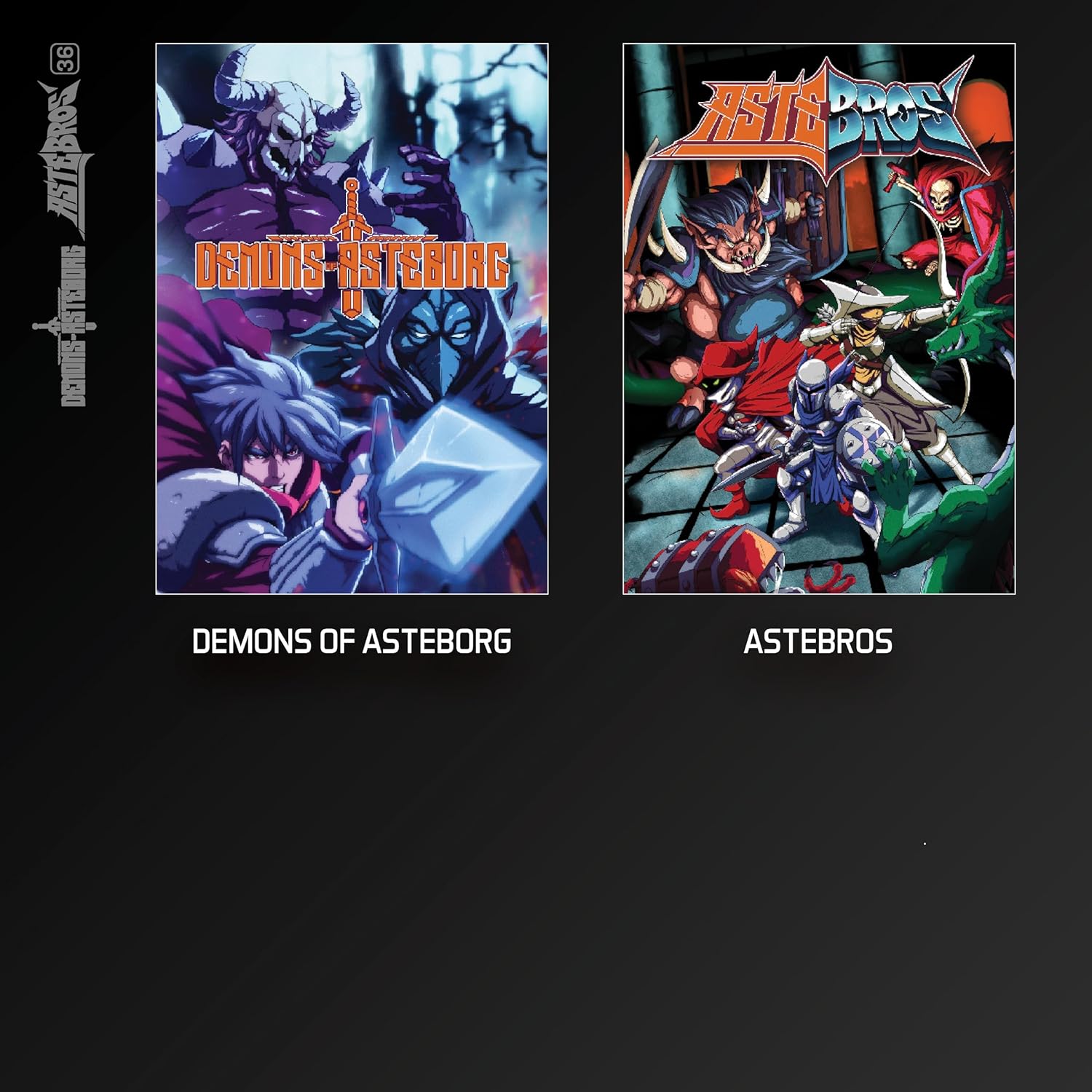 Evercade Demons of Asteborg and Astebros Dual Cartridge