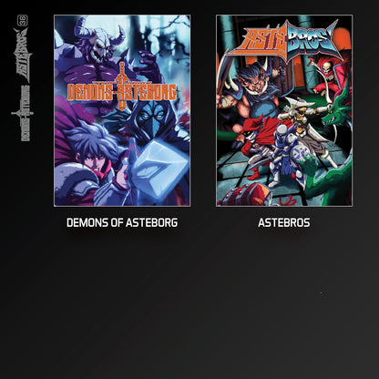 Evercade Demons of Asteborg and Astebros Dual Cartridge