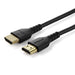 StarTech.com Câble HDMI 2.0 de 1,5m avec Ethernet Certifié Premium, Haute Débit UHD 4K 60Hz HDR Durable, Cordon HDMI Mâle vers Mâle M/M Robuste avec Fibre d'Aramide, TPE, Moniteurs/TV/Écrans UHD