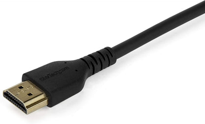 StarTech.com Câble HDMI 2.0 de 1,5m avec Ethernet Certifié Premium, Haute Débit UHD 4K 60Hz HDR Durable, Cordon HDMI Mâle vers Mâle M/M Robuste avec Fibre d'Aramide, TPE, Moniteurs/TV/Écrans UHD