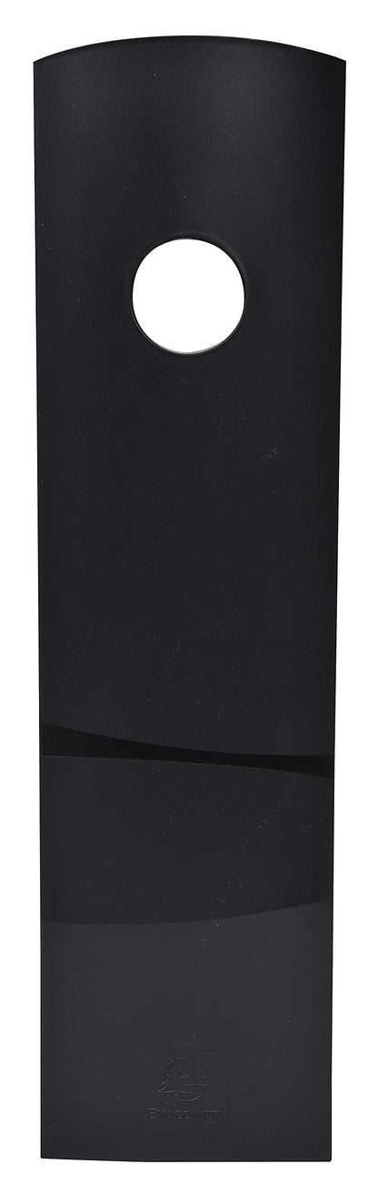 Exacompta - Ref 182014D - Magazine File MAG-CUBE - 266 x 82 x 305mm, Finger Hole on Spine, Suitable for A4+ Documents, Large Storage Capacity - EcoBlack