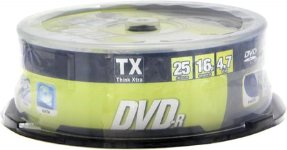 Cloche De 25 Dvd-R 4.7Go Tx Think Xtra 16X