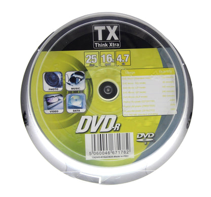 Cloche De 25 Dvd-R 4.7Go Tx Think Xtra 16X