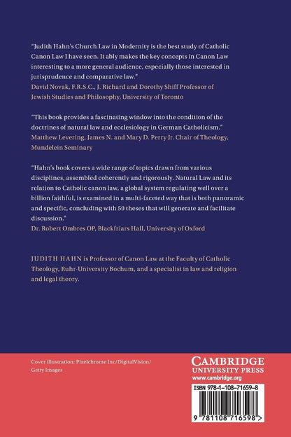 Church Law in Modernity: Toward a Theory of Canon Law between Nature and Culture (Law and Christianity