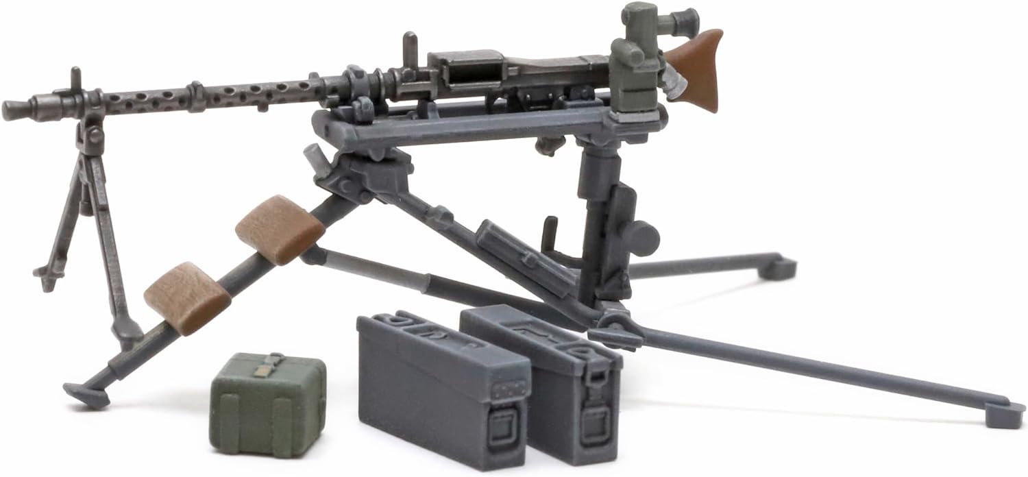 TAMIYA 35386 1:35 Figure Set German MG Troops (5) with WW2 Faithful Replica, Model Building, Plastic Kit, Crafts, Hobby, Gluing, Model Kit, Assembly, Unpainted