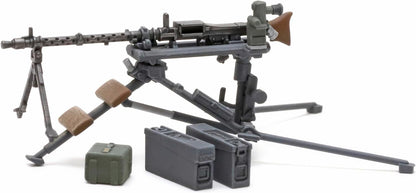 TAMIYA 35386 1:35 Figure Set German MG Troops (5) with WW2 Faithful Replica, Model Building, Plastic Kit, Crafts, Hobby, Gluing, Model Kit, Assembly, Unpainted