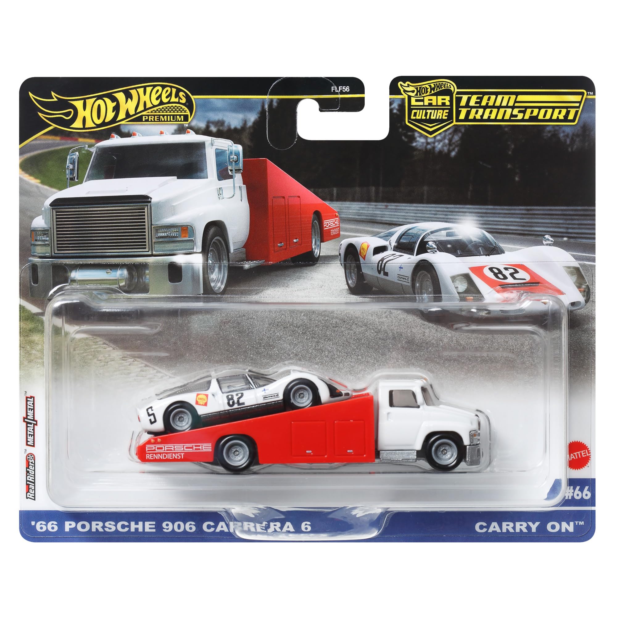 Hot Wheels Team Transport '66 Porsche 906 Carrera 6 Carry On #66