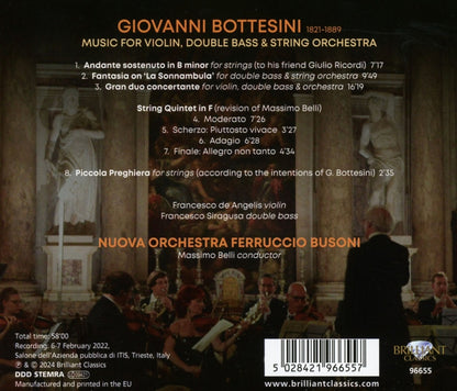 Bottesini: Music for Violin, Double Bass & String Orchestra