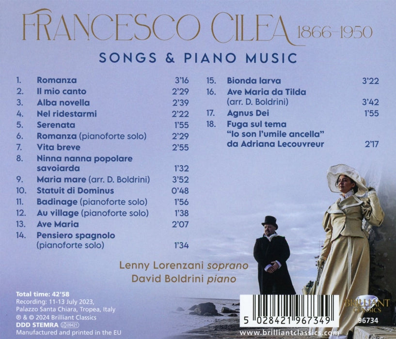 Cilea: Songs & Piano Music