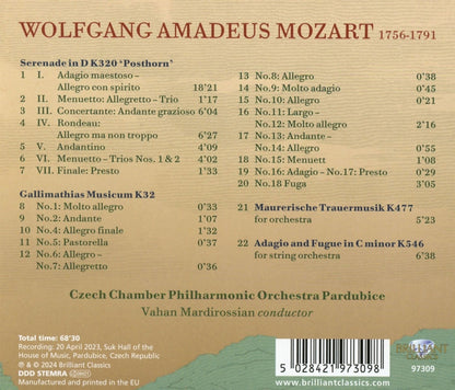 Mozart: 'Posthorn' Serenade K320/Gallimathias Musicum K32