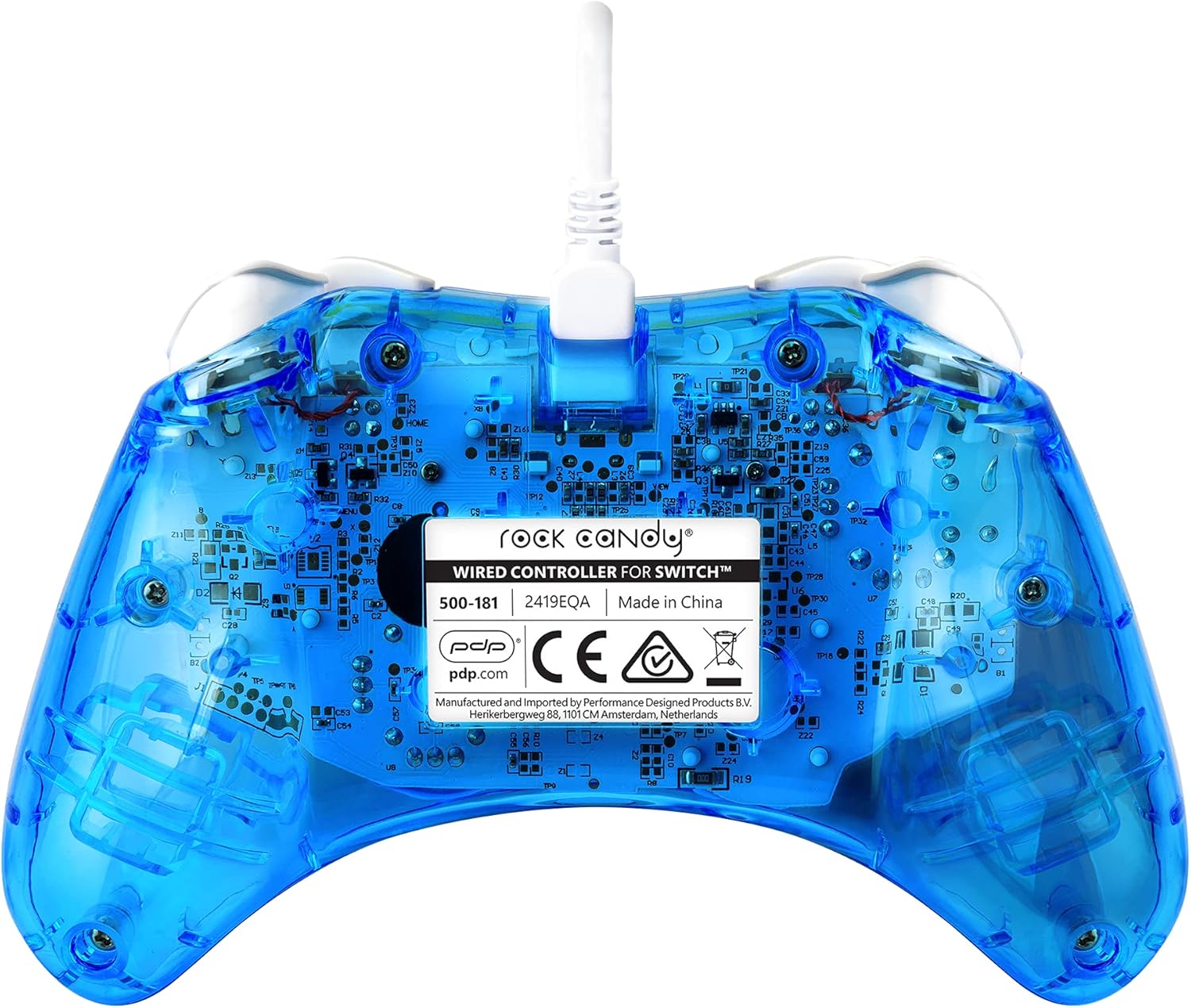 PDP Rock Candy bekabeld Gaming Switch Pro Controller - Zelda Breath of the Wild - blauw - Official License Nintendo - OLED / Lite Compatible - Compact, Durable Travel Controller Link