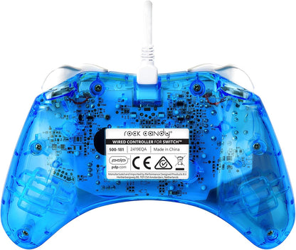 PDP Rock Candy bekabeld Gaming Switch Pro Controller - Zelda Breath of the Wild - blauw - Official License Nintendo - OLED / Lite Compatible - Compact, Durable Travel Controller Link