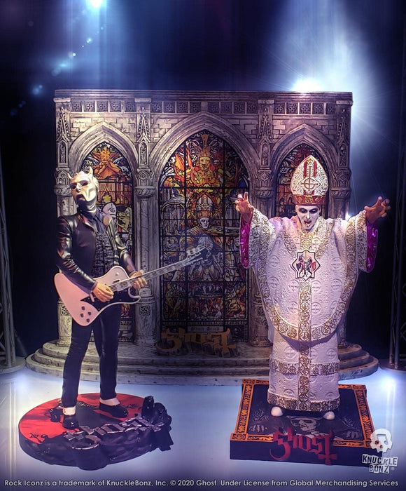 Knucklebonz - Ghost - Nameless Ghoul (White Guitar) Iconz Statue
