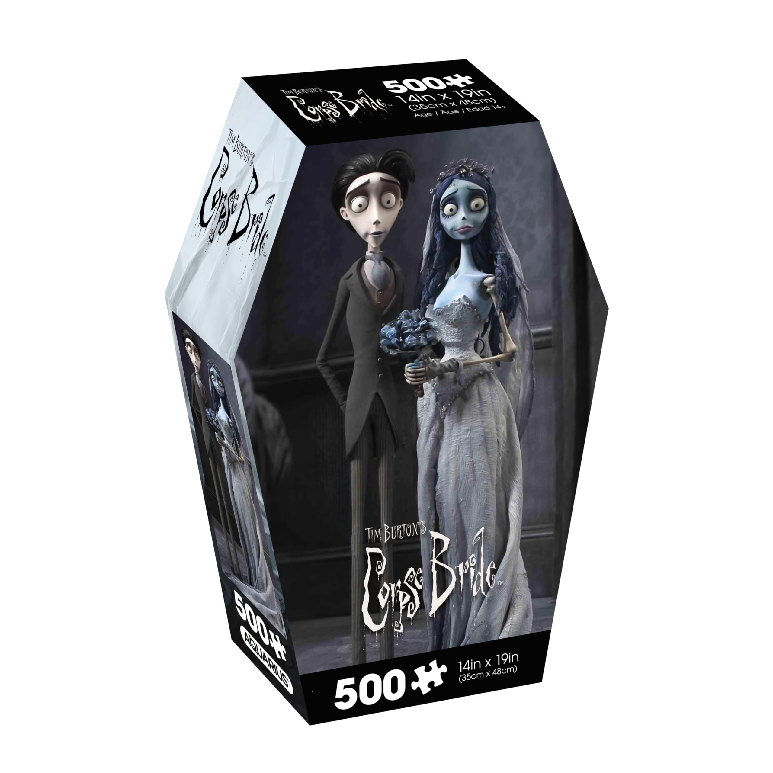 AQUARIUS Corpse Bride 500pc Puzzle (500 Piece Jigsaw Puzzle) - Glare Free - Precision Fit - Officially Licensed Corpse Bride Movie Merchandise & Collectibles - 14x19 Inches