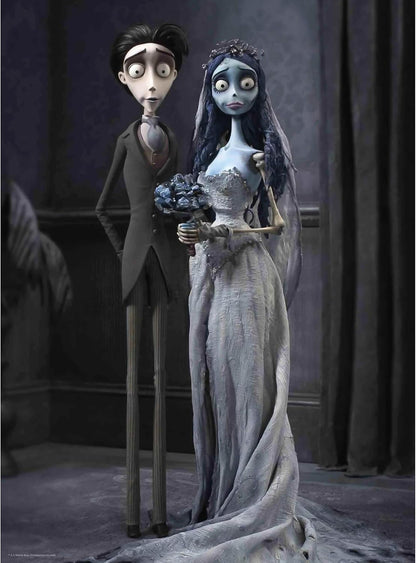 AQUARIUS Corpse Bride 500pc Puzzle (500 Piece Jigsaw Puzzle) - Glare Free - Precision Fit - Officially Licensed Corpse Bride Movie Merchandise & Collectibles - 14x19 Inches
