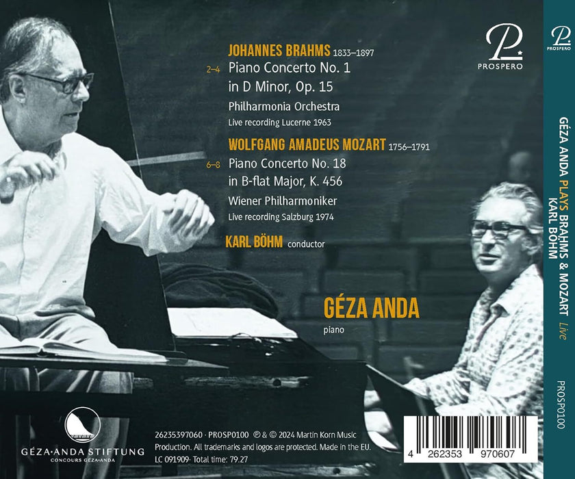 Brahms/Mozart: Piano Concertos: Live 1963 & 1974