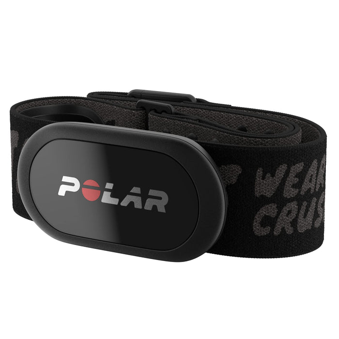 Polar H10 Heart Rate Monitor – ANT + , Bluetooth - Waterproof HR Sensor with Chest Strap - Built-in memory, Software updates - Works with Fitness apps, Cycling computers, Black Crush H10 M-XXL Black Crush