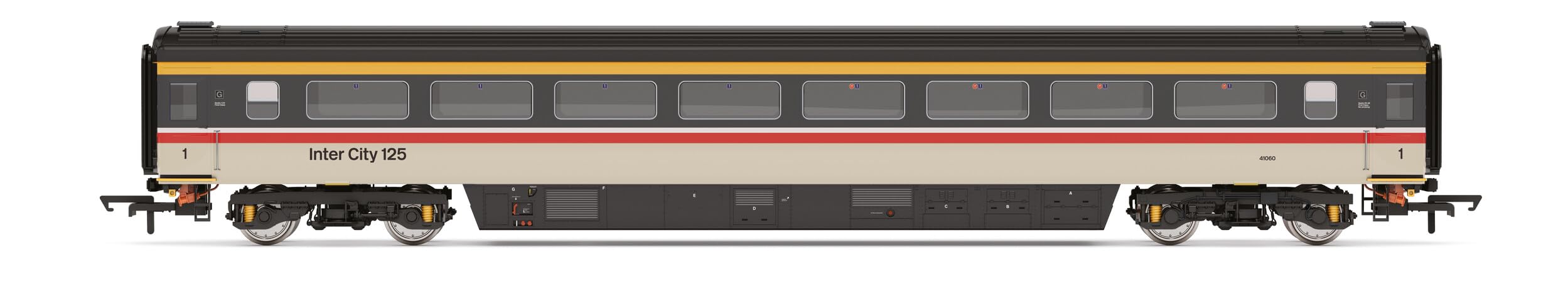 Hornby R40235 BR Intercity, Mk3 Trailer First, 41060-Era 8 Railway-Rolling Stock Coach Packs, Grey