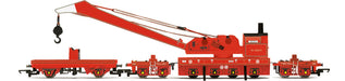 Hornby R60077 BR, Operating Maintenance Crane - Era 4 Rolling Stock - Wagons for Model Railway Sets