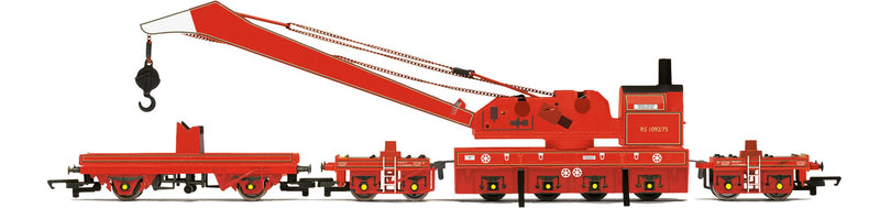 Hornby R60077 BR, Operating Maintenance Crane - Era 4 Rolling Stock - Wagons for Model Railway Sets