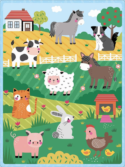 WOODEN MEMORY GAME - THE FARM