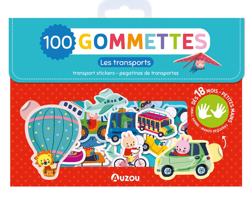 100 STICKERS - TRANSPORT
