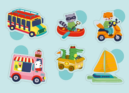 100 STICKERS - TRANSPORT