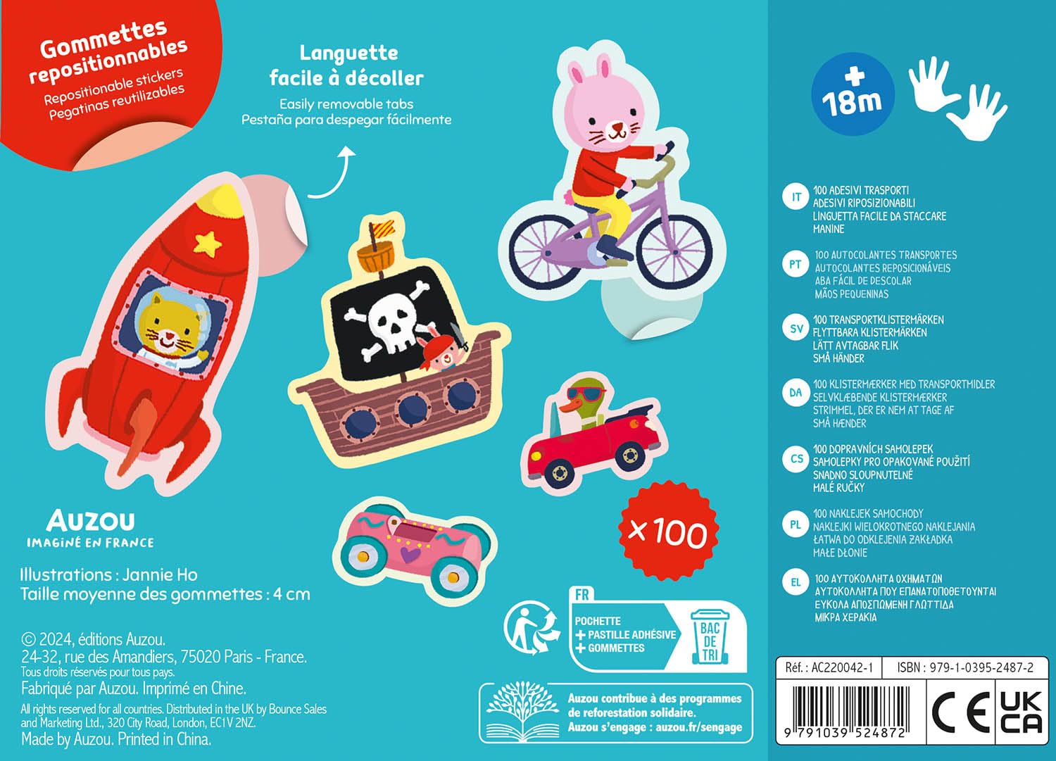 100 STICKERS - TRANSPORT