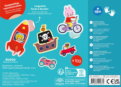 100 STICKERS - TRANSPORT