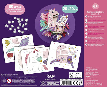 PRETTY RHINEST UNICORN ART KIT