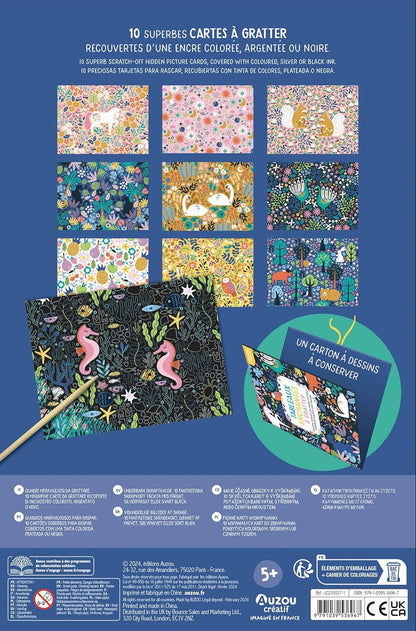 TABLEAUX ENCHANTÉS À GRATTER: Beautiful scratch-off hidden pictures increibles cuadros para rascar