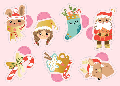 100 STICKERS - CHRISTMAS