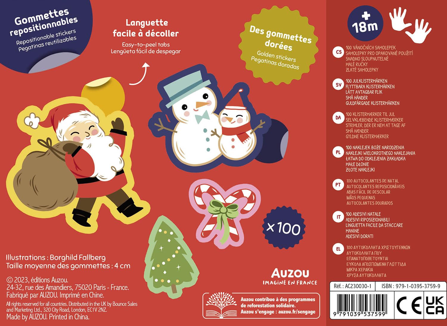 100 STICKERS - CHRISTMAS
