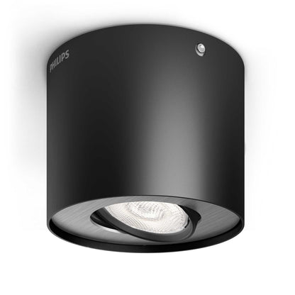 Philips Phase - Opbouwspot - 1-Lichts - Zwart - [Dutch Import]