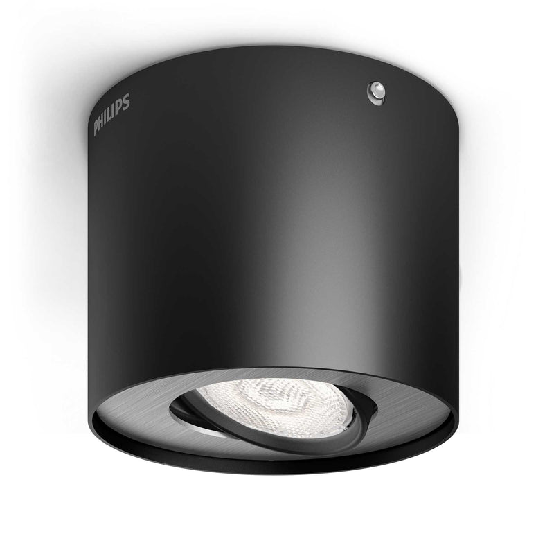 Philips Phase - Opbouwspot - 1-Lichts - Zwart - [Dutch Import]