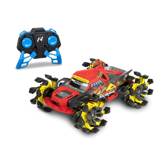 Nikko 10212 Rock CrushR Remote Control RC Car, Offroad Vehicle up to 14 km/h, Automatic Extending Wheels, Extra Grip, 100 m Range, 2.4 GHz, Children from 6 Years & Adults, Approx. 33 cm