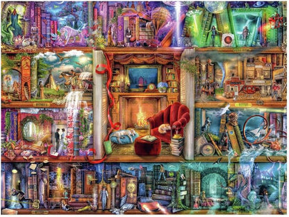 Ravensburger Puzzle 2D 1500 elementów: Bogata bilblioteka, Nowy design