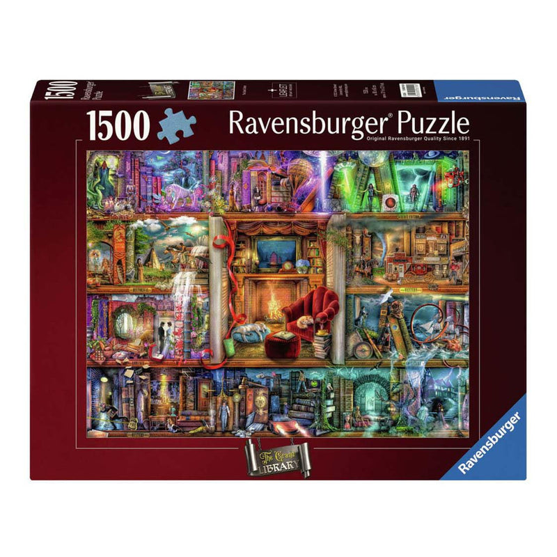 Ravensburger Puzzle 2D 1500 elementów: Bogata bilblioteka, Nowy design