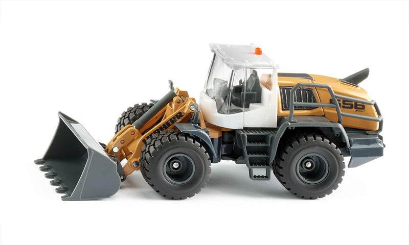 siku 3561, Liebherr L 556 wheel loader, 1:50, Metal,Plastic, Orange, Movable front loader, Opening engine bonnet