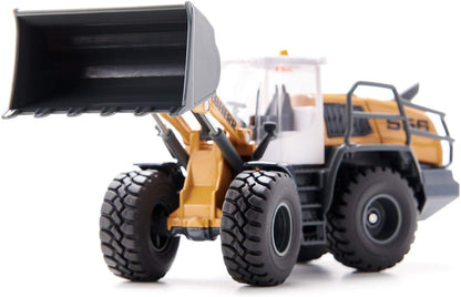 siku 3561, Liebherr L 556 wheel loader, 1:50, Metal,Plastic, Orange, Movable front loader, Opening engine bonnet