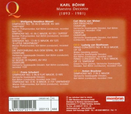 Böhm: Maestro Decente