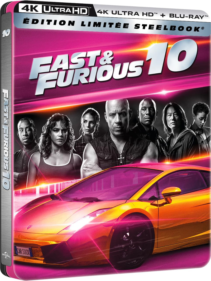 Fast Et Furious X 4K Ultra Hd Boitier Metal/Blu-Ray (Region 2)