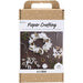 Craft Kit Paper Crafting - Wreath - White - Light Natural - 1 Pack