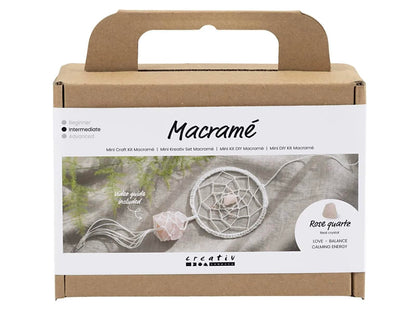 CREATIVE Mini Craft Kit Macramé, Light Rose, White, 1 Pack, Mulricolour